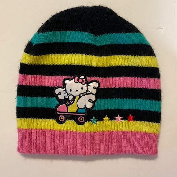 Sanrio Hello Kitty multicolored hat beanie OSFM - Picture 1 of 5